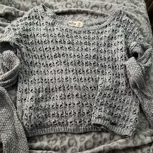 XS Hollister loosely crocheted sweater